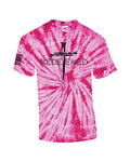 Redeemed Cross Nails Mens Christian American Flag Sleeve T-Shirt Graphic Tee