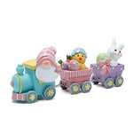 Easter Decorations Indoor Home Decor Easter Gnome Bunny Chick Small Train Figurines