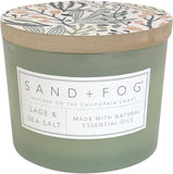 Sand + Fog Scented Candle - White Pumpkin – Additional Scents and Sizes – 100% Cotton Lead-Free Wick - Luxury Air Freshening Jar Candles - Perfect Home Decor – 12oz